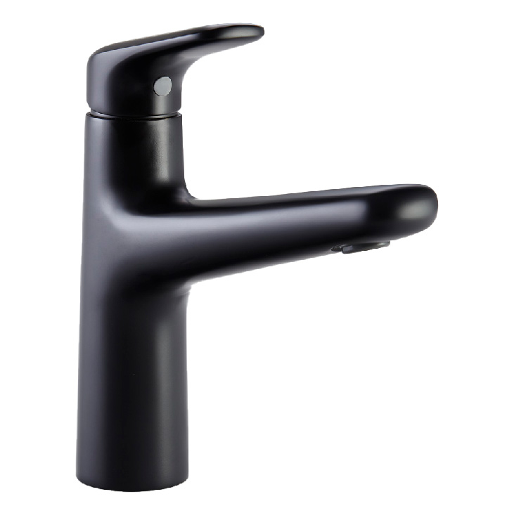 MONOMANDO PARA LAVABO BAJO LIQUID NEGRO MATE CORONA LQ1035551